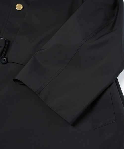 ステンカラーコート コート Three-Layer Taffeta Asymmetrical Layered Balmacaan Coatの画像