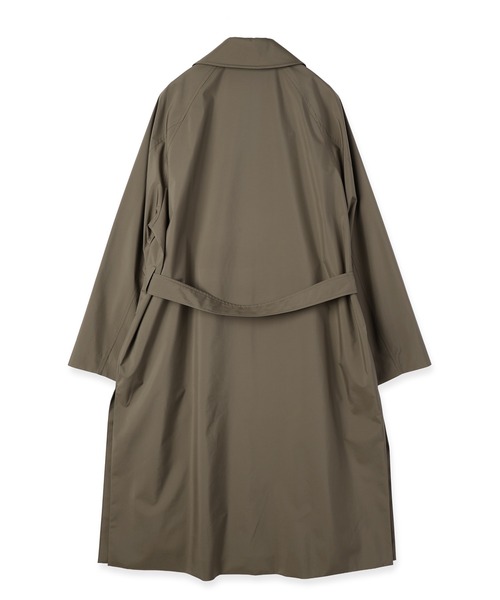 ステンカラーコート コート Three-Layer Taffeta Asymmetrical Layered Balmacaan Coatの画像