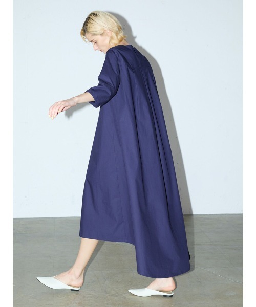 「MIDIUMISOLID」 長袖ワンピース FREE ブラック レディース_画像4