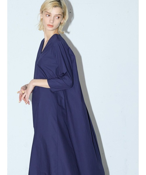 「MIDIUMISOLID」 長袖ワンピース FREE ブラック レディース_画像6