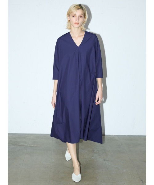 「MIDIUMISOLID」 長袖ワンピース FREE ブラック レディース_画像7