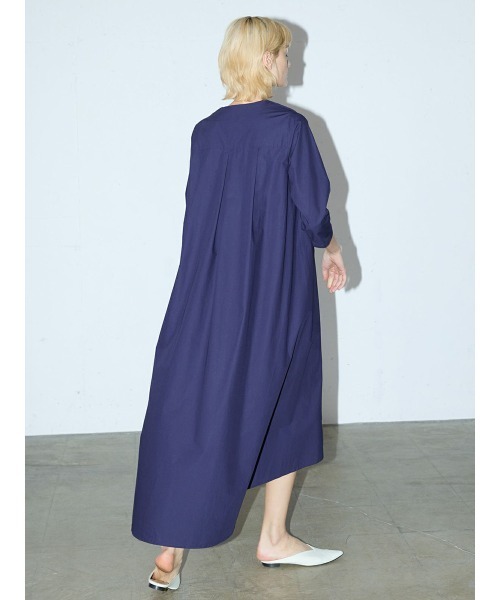 「MIDIUMISOLID」 長袖ワンピース FREE ブラック レディース_画像8