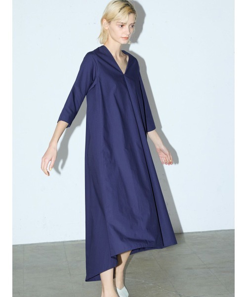 「MIDIUMISOLID」 長袖ワンピース FREE ブラック レディース_画像9