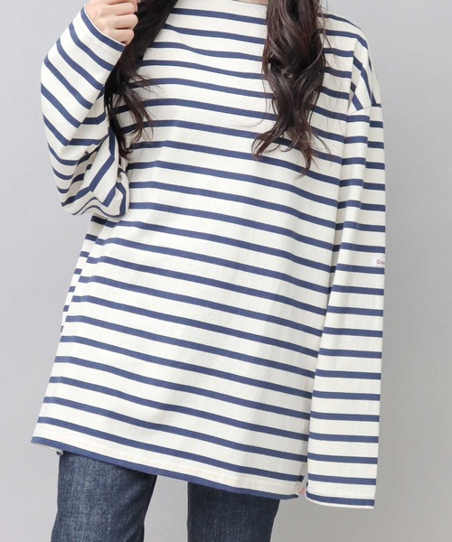 「Goodwear」 長袖Tシャツ L オフホワイト メンズ_画像8