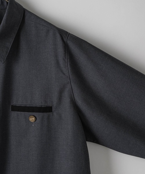 「Casper John」 長袖シャツ MEDIUM ブラック メンズ_画像9