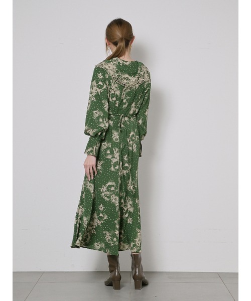 「SNIDEL」 長袖ワンピース 0 モカ レディース_画像3