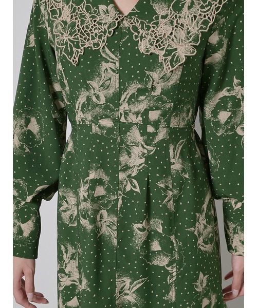 「SNIDEL」 長袖ワンピース 0 モカ レディース_画像7