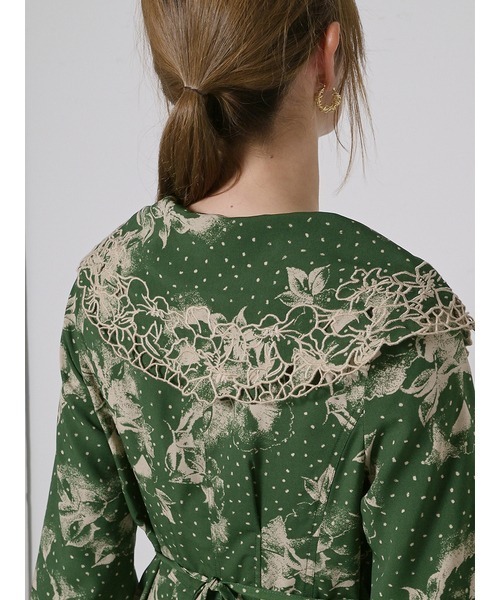 「SNIDEL」 長袖ワンピース 0 モカ レディース_画像8