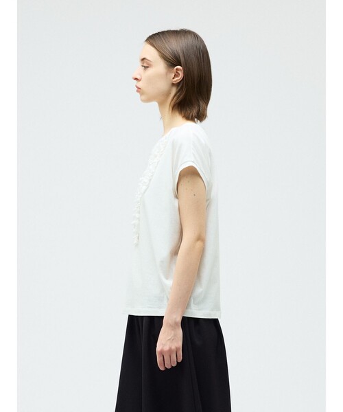 mizuiroind（ミズイロインド） tシャツ 半袖 フレンチスリーブフリル 