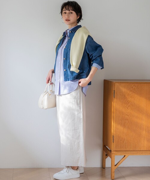 23区（ニジュウサンク） スカート スラブツイルストレッチ Iライン