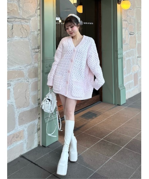 Darich ダーリッチ アントルラックボリュームニットカーディガン アントルラックボリュームニットカーディガン – Darich