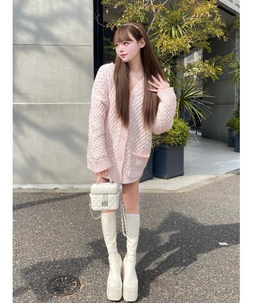 Darich（ダーリッチ） カーディガン アントルラックボリュームニット