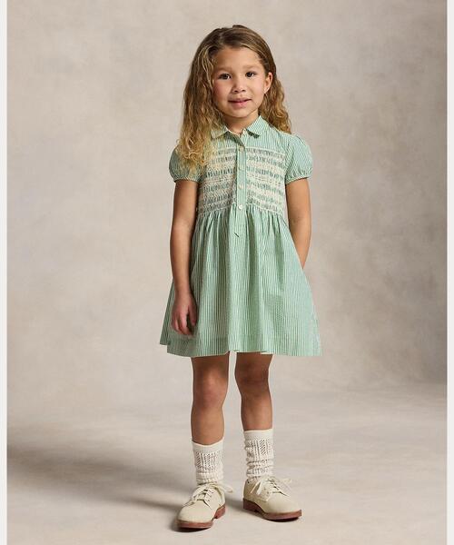 Polo Ralph Lauren Childrenswear ワンピース ストライプド コットン