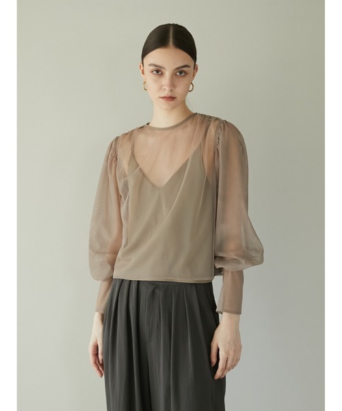 「LA PEAU DE GEM」 長袖ブラウス FREE ブラック レディース_画像5