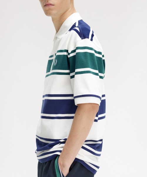 FRED PERRY（フレッドペリー） ポロシャツ 半袖 Relaxed Striped Polo