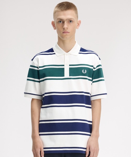 FRED PERRY（フレッドペリー） ポロシャツ 半袖 Relaxed Striped Polo