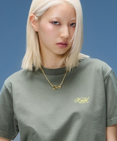 X-girl（エックスガール） ネックレス SCRIPT LOGO CHARM NECKLACE
