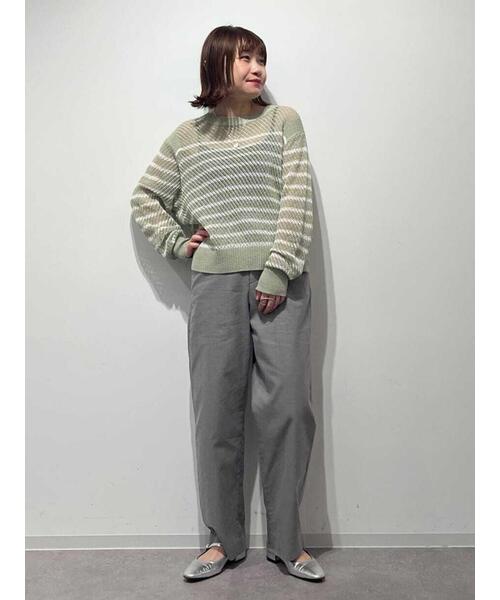 「human woman」 パンツ MEDIUM グレー レディース_10
