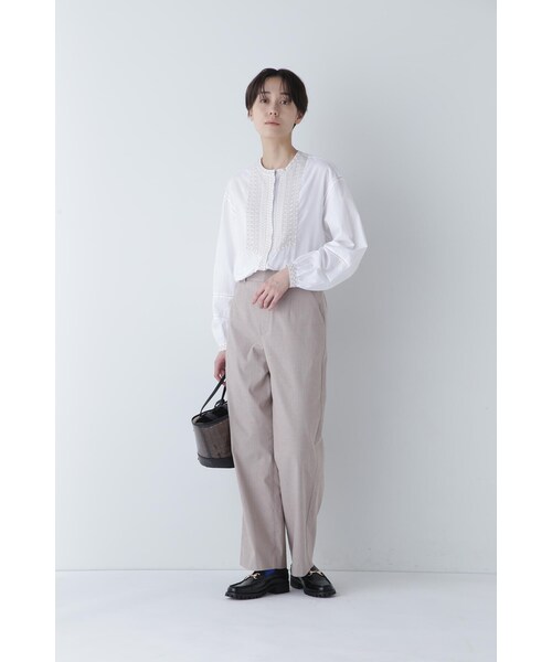 「human woman」 パンツ MEDIUM グレー レディース_15