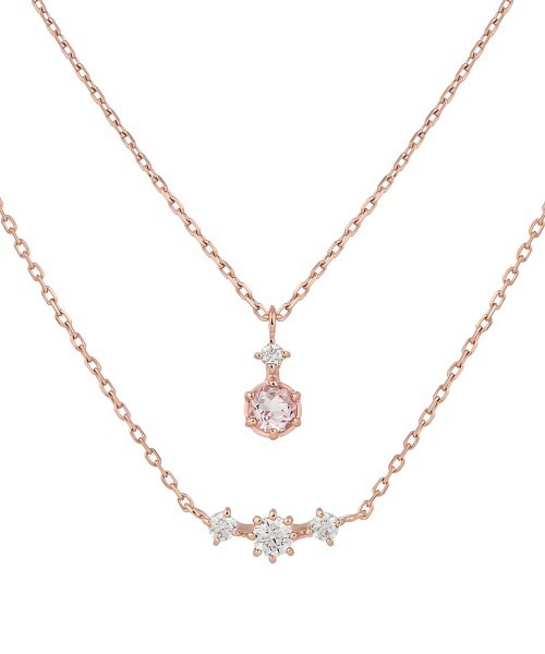 4℃（ヨンドシー） ネックレス 「4月誕生石」シルバー モルガナイト