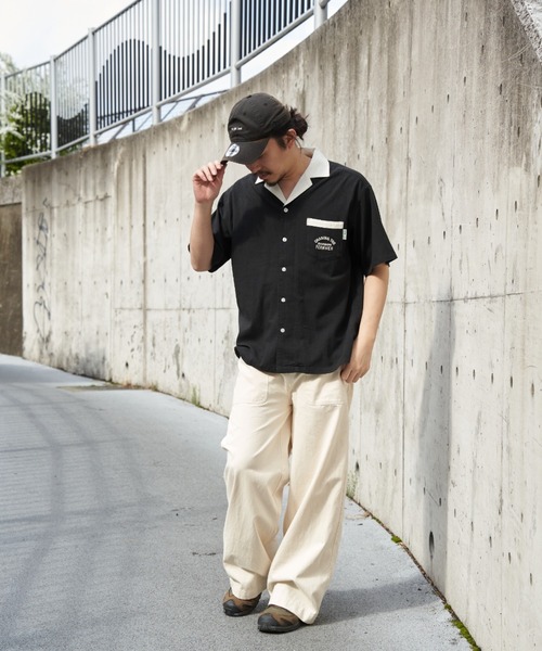 NO NEED（ノーニード） シャツ マップボーリングシャツ メンズ