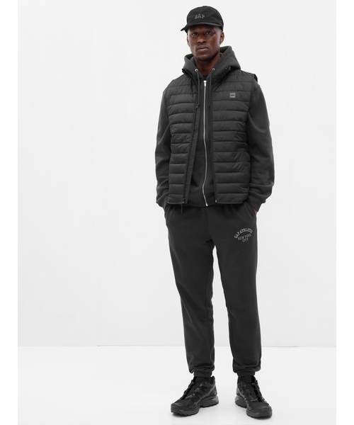 GAP グレー フード付きジップパーカー Lサイズ Gap公式オンラインストア | GAPロゴ フルジップパーカー