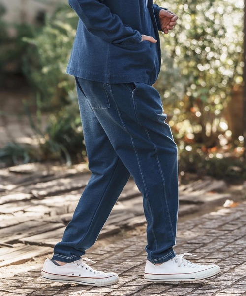 「CAMBIO」 スウェットパンツ M インディゴブルー メンズ_3