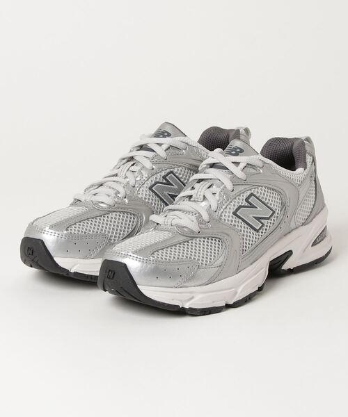 「New Balance」 ローカットスニーカー 27.5cm シルバー レディース_画像4