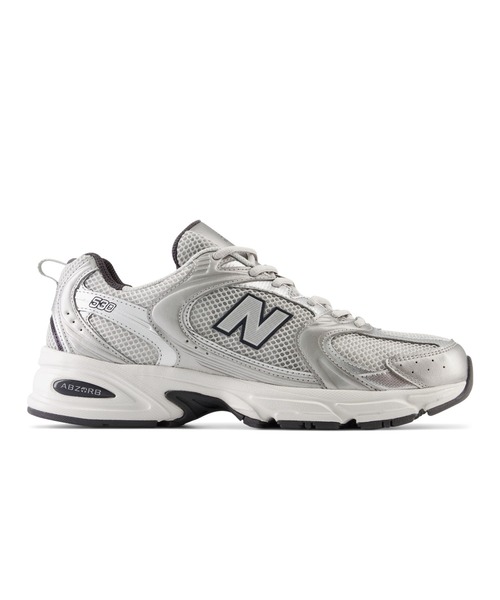 「New Balance」 ローカットスニーカー 27.5cm シルバー レディース_画像5
