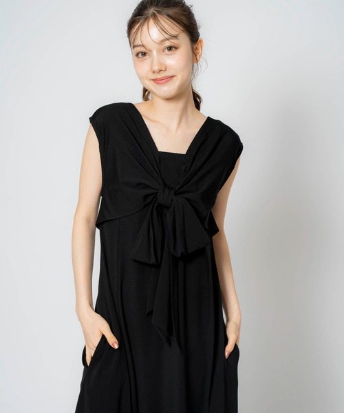「NOELA」 ノースリーブワンピース M ピンク レディース_画像4