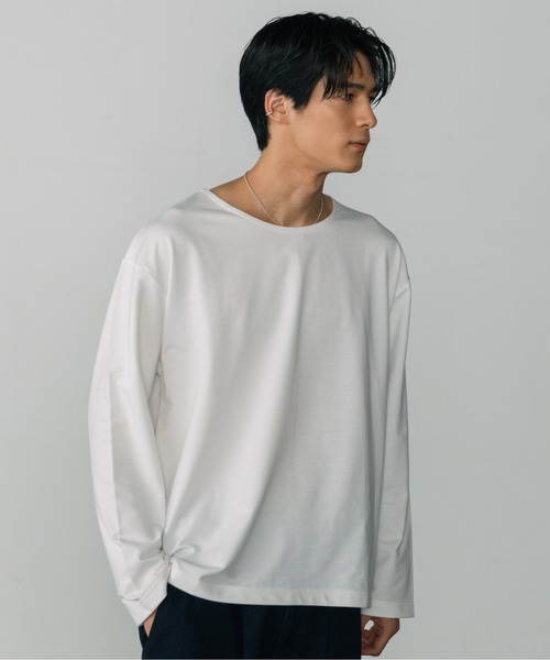 「LURAKU」 長袖Tシャツ M オフホワイト メンズ_画像3