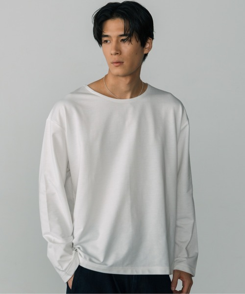 「LURAKU」 長袖Tシャツ M オフホワイト メンズ_画像4