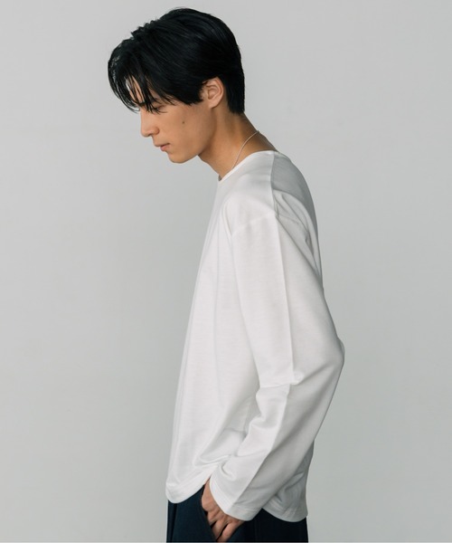 「LURAKU」 長袖Tシャツ M オフホワイト メンズ_画像5