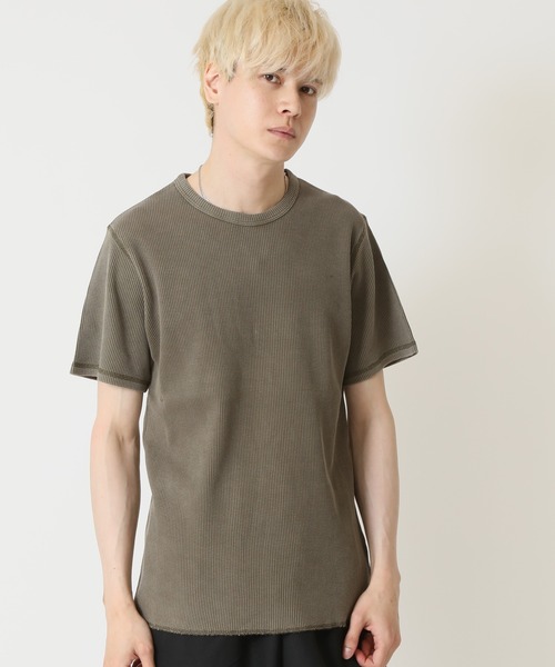 ARCADE（アーケード） ヘンリーネック tシャツ ピグメント加工