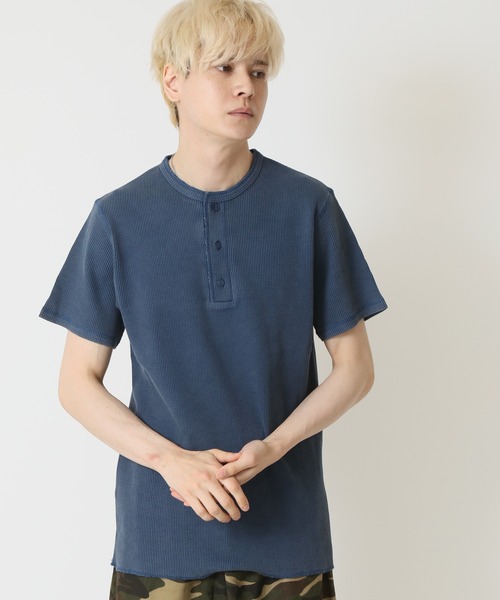 ARCADE（アーケード） tシャツ ピグメント加工 サーマルワッフル 半袖T
