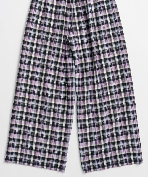 MAISON SPECIAL（メゾンスペシャル） ワイドパンツ パンツ Checkered