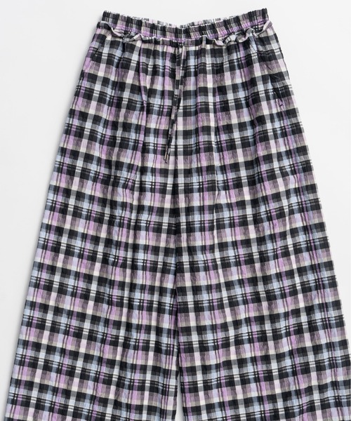 MAISON SPECIAL（メゾンスペシャル） ワイドパンツ パンツ Checkered