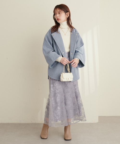 「natural couture」 ロングスカート FREE サックスブルー レディース_画像3