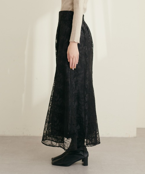 「natural couture」 ロングスカート FREE サックスブルー レディース_画像6