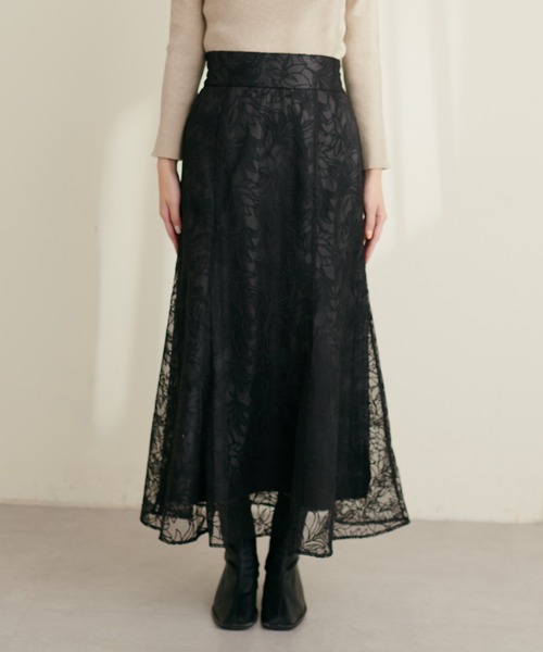 「natural couture」 ロングスカート FREE サックスブルー レディース_画像8