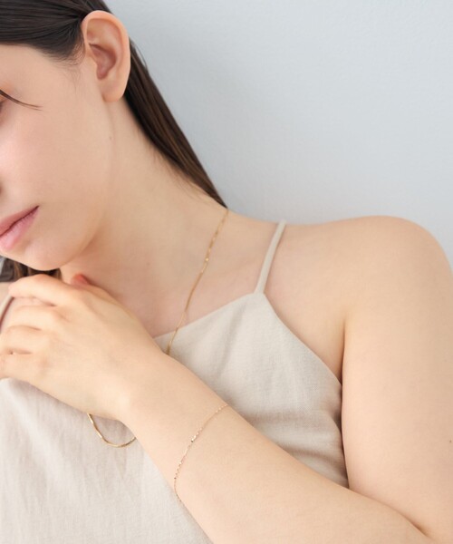 ete（エテ） ブレスレット 「レイヤード」 K10MPG ルミナスチェーン