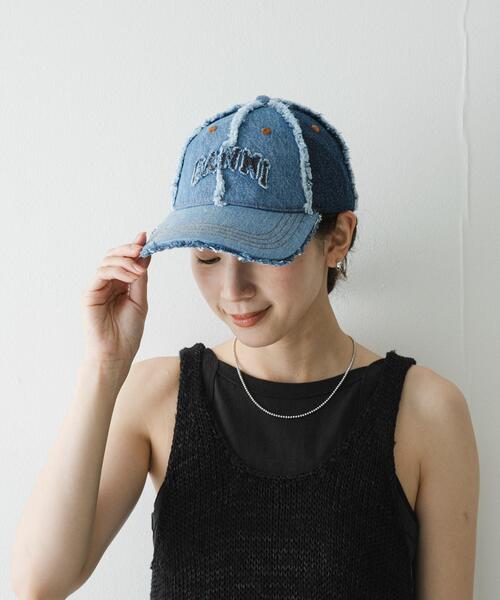 GANNI（ガニー） キャップ 帽子 レディース GANNI DENIM PATCHWORK CAP
