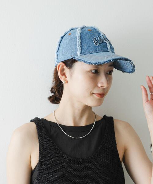 GANNI（ガニー） キャップ 帽子 レディース GANNI DENIM PATCHWORK CAP