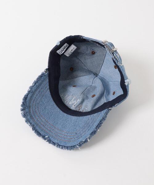 GANNI（ガニー） キャップ 帽子 レディース GANNI DENIM PATCHWORK CAP
