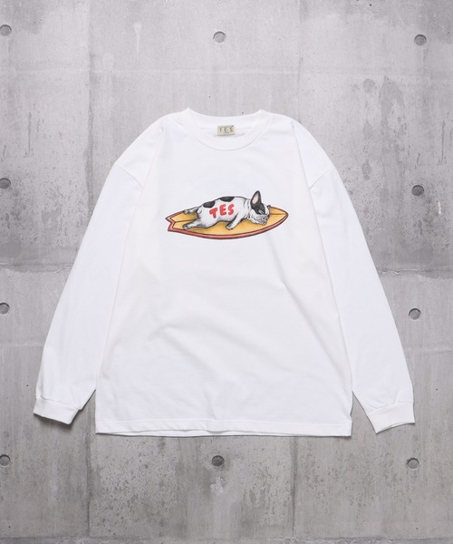 「The Endless Summer」 長袖Tシャツ X-LARGE ベージュ メンズ_画像2
