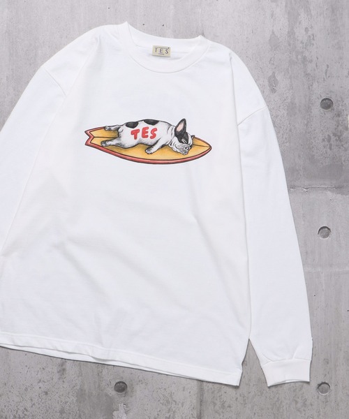 「The Endless Summer」 長袖Tシャツ X-LARGE ベージュ メンズ_画像3