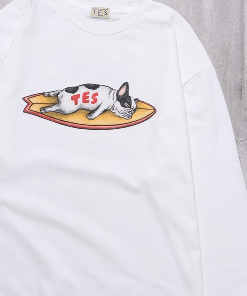 「The Endless Summer」 長袖Tシャツ X-LARGE ベージュ メンズ_画像4