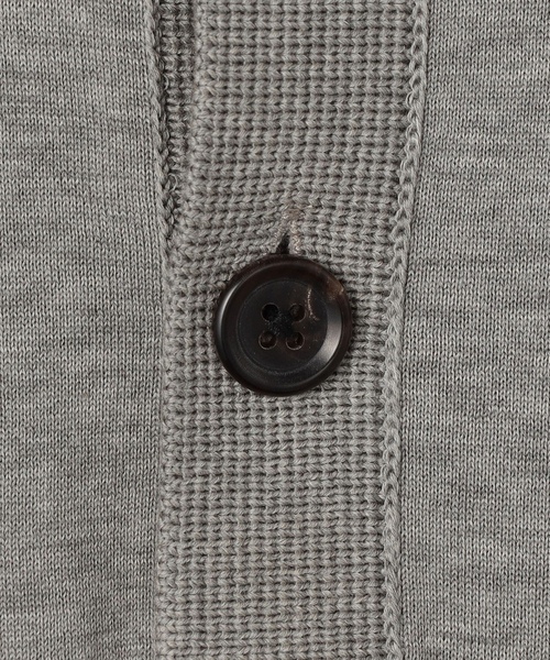 「CABaN」 半袖ニット M グレー メンズ_画像9