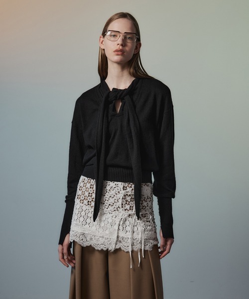 MAISON SPECIAL（メゾンスペシャル） ニット セーター Scarf Knit Top