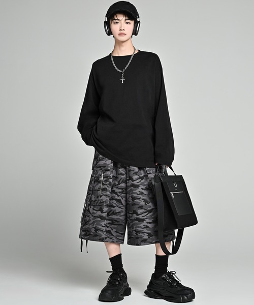 「ADRER」 カーゴパンツ X-SMALL ブラック メンズ_画像5